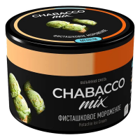 Бестабачная смесь Chabacco Mix Medium - Pistachio Ice Cream (Фисташковое мороженое) 50 гр